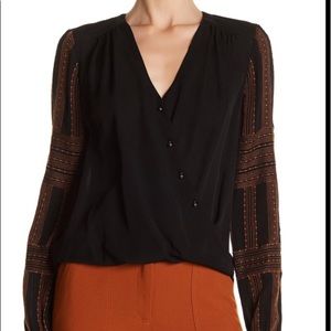 Veronica Beard Bohemian Surplice Blouse